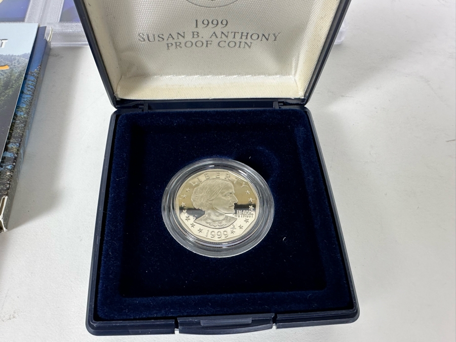 Coin Collection Featuring United States Mint Proof Sets For Years 2003, 2005 & 2006 Plus Graded 1961 Silver Dime & 1963 Nickel Plus 1999 Susan B. Anthony Proof Coin [Photo 10]