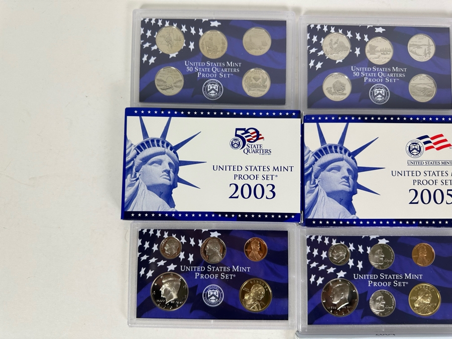 Coin Collection Featuring United States Mint Proof Sets For Years 2003, 2005 & 2006 Plus Graded 1961 Silver Dime & 1963 Nickel Plus 1999 Susan B. Anthony Proof Coin [Photo 2]