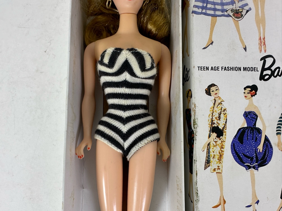 Mattel Barbie Special Edition Reproduction Of The 1959 Original Barbie Doll Stock No. 850 Blond With Box 12'H [Photo 3]
