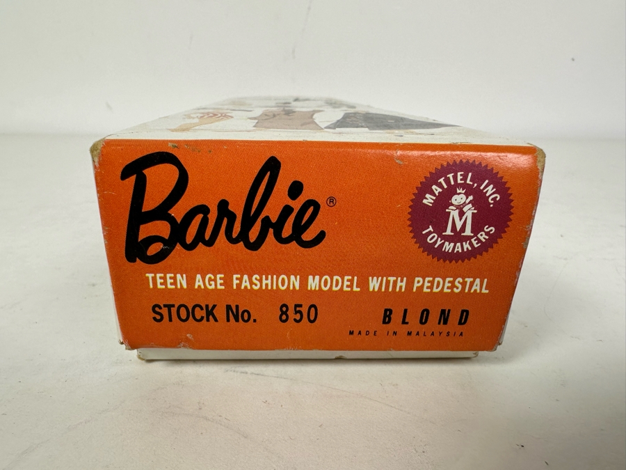 Mattel Barbie Special Edition Reproduction Of The 1959 Original Barbie Doll Stock No. 850 Blond With Box 12'H [Photo 6]