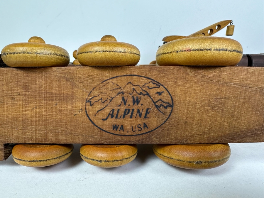 Wooden Train Set By N. W. Alpine Washington State [Photo 5]