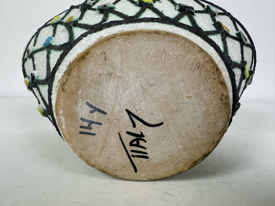 Vintage MCM Italian Ceramic Basket 9'W X 9'H [Photo 5]