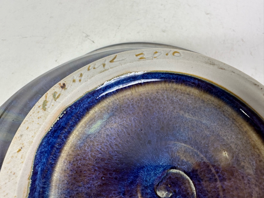 Stunning Artist Size Glazed Art Pottery Centerpiece Bowl 11'W X 3.75'H [Photo 9]