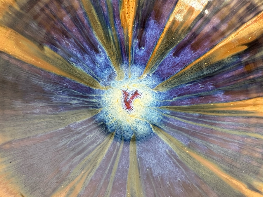 Stunning Artist Size Glazed Art Pottery Centerpiece Bowl 11'W X 3.75'H [Photo 4]