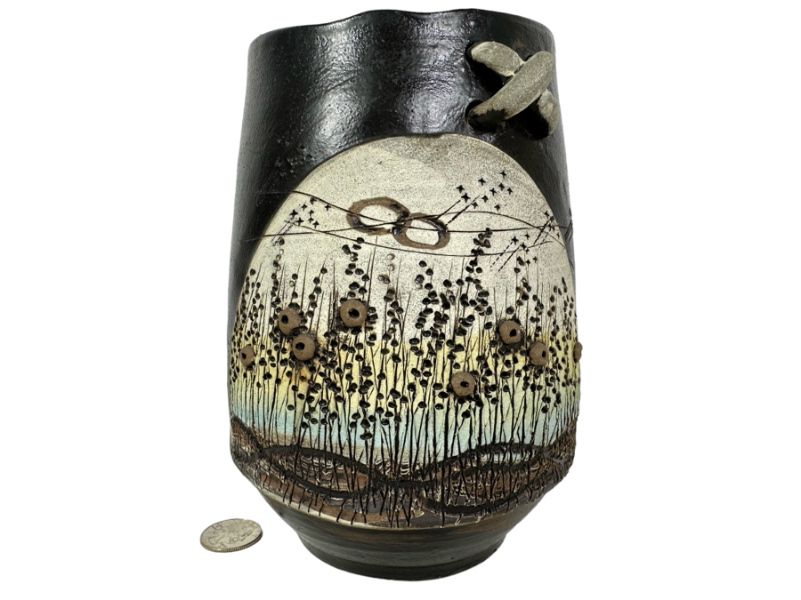 Signed Art Pottery Vase 7.5'H [Photo 1]