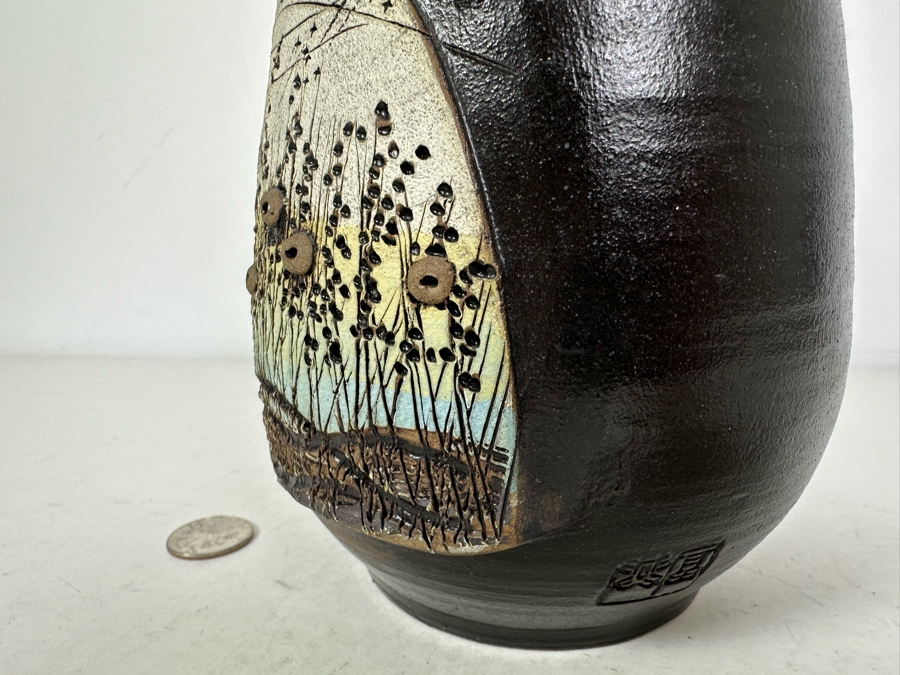 Signed Art Pottery Vase 7.5'H [Photo 5]