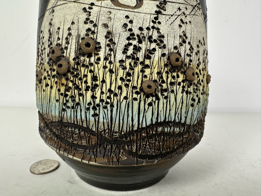 Signed Art Pottery Vase 7.5'H [Photo 4]