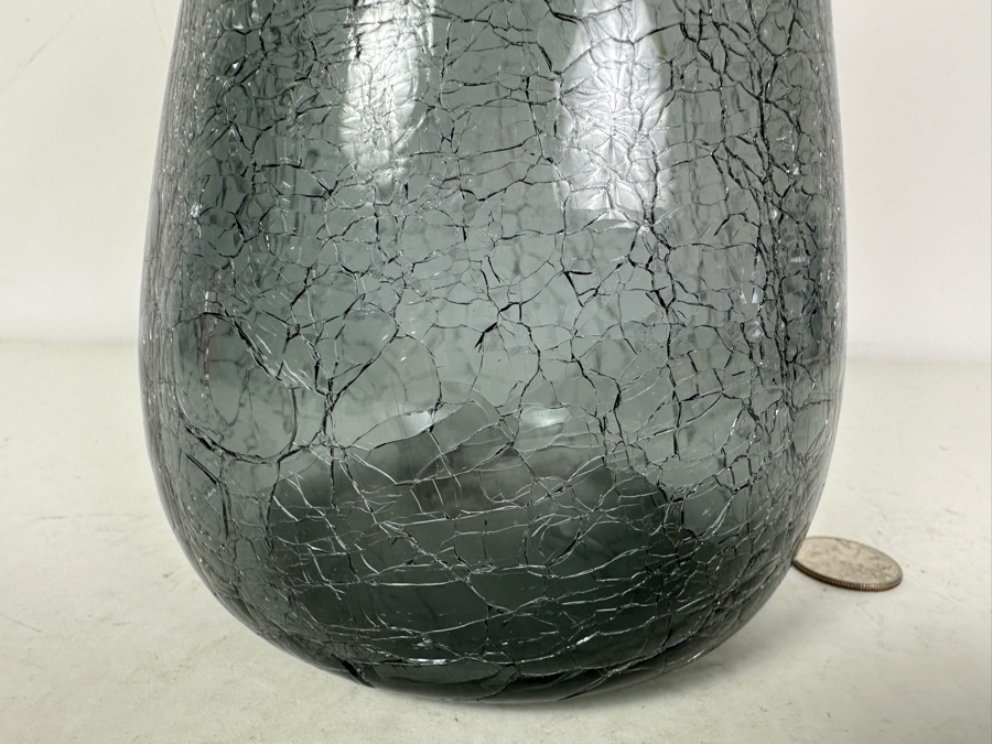 Vintage MCM Crackle Glass Pitcher 11.5'H [Photo 2]