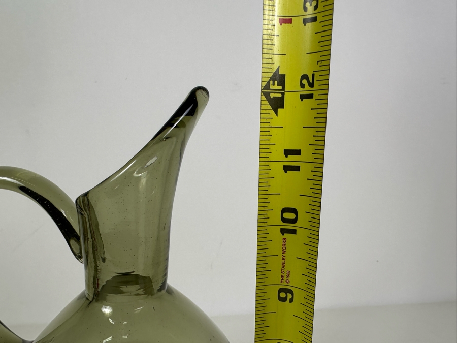 Vintage MCM Glass Pitcher 12'H [Photo 5]