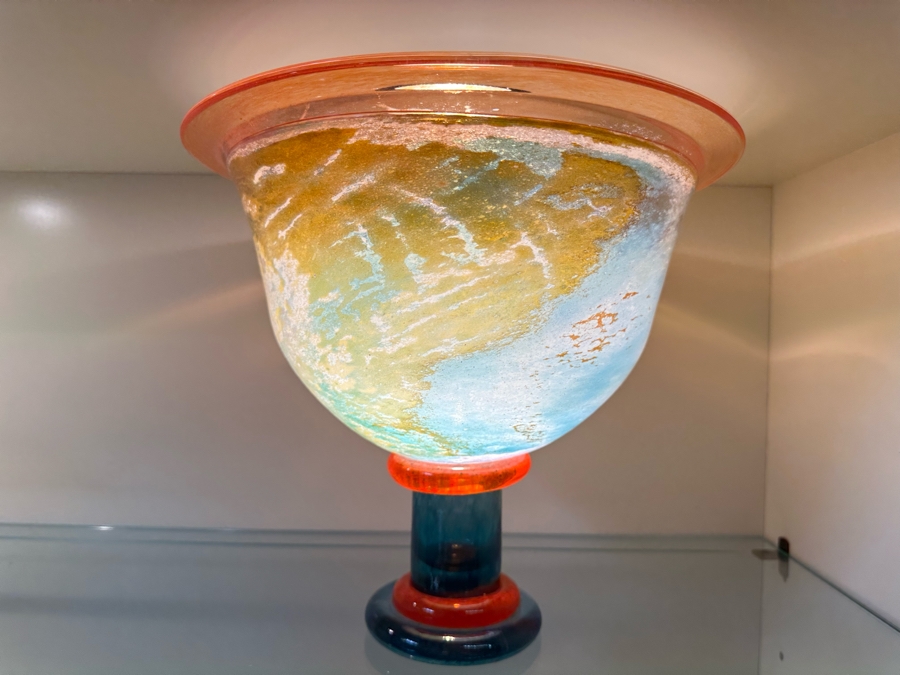 Impressive Signed Kjell Engman For Kosta Boda Footed Centerpiece Bowl 12'W X 10.5'H [Photo 10]