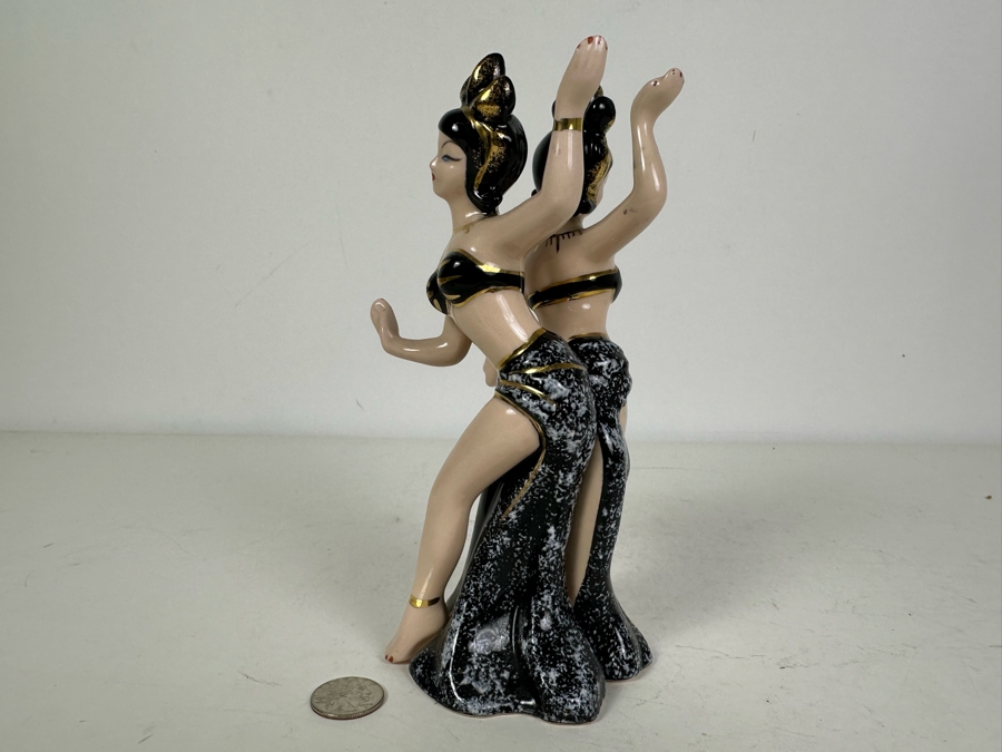 Pair Of Mid-Century Modern Napco Ceramic Figurines Japan 8'H [Photo 6]