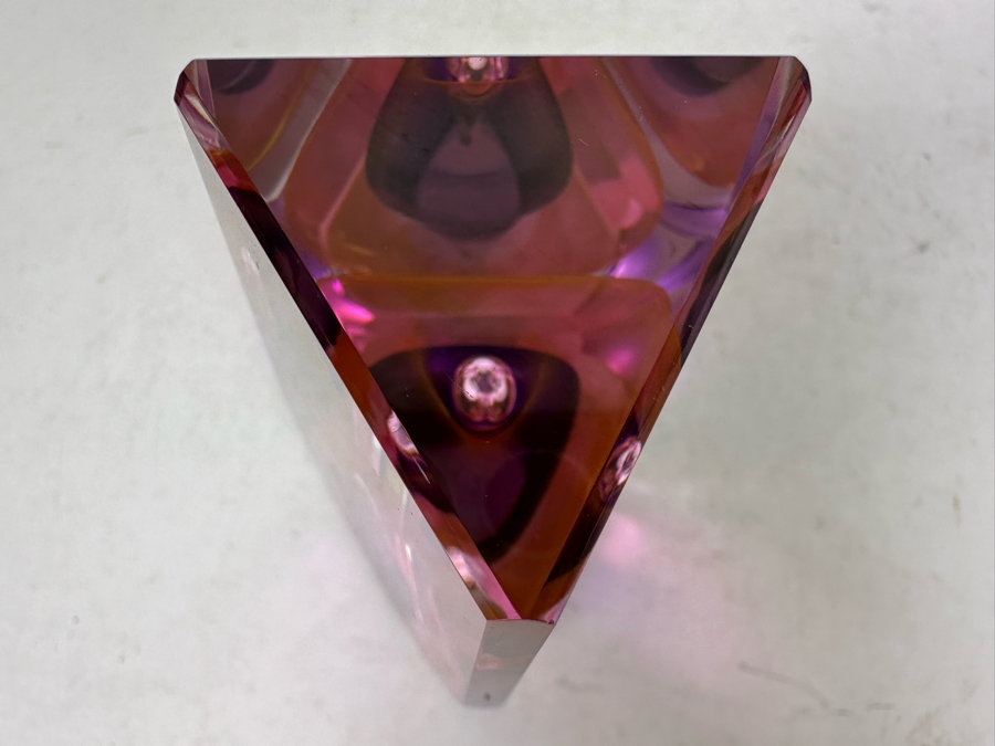 Ed Nesteruk (B. 1941, American) Art Glass Sculpture Paperweight 4.75'H Retails $295 [Photo 5]