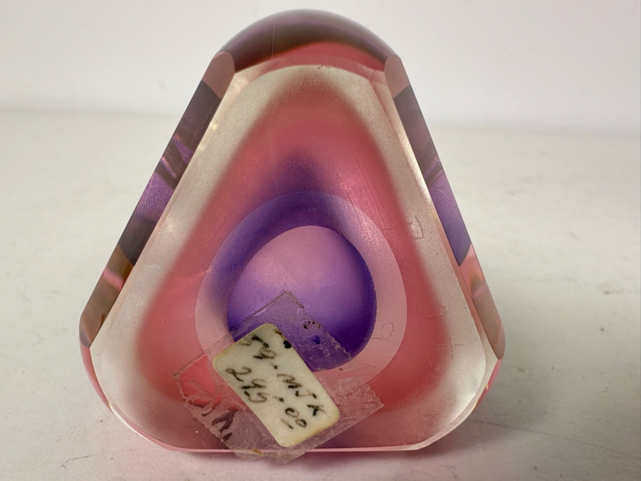 Ed Nesteruk (B. 1941, American) Art Glass Sculpture Paperweight 4.75'H Retails $295 [Photo 7]