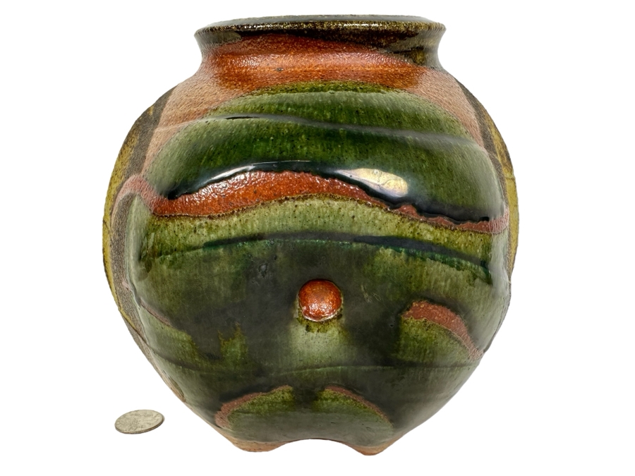 Art Pottery Vase 8'W X 7.5'H