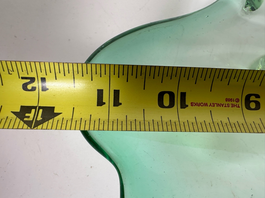 Vintage MCM Hand Blown Italian Murano Glass Triangle Shape Centerpiece 11.5'W X 10'D X 2'H [Photo 6]