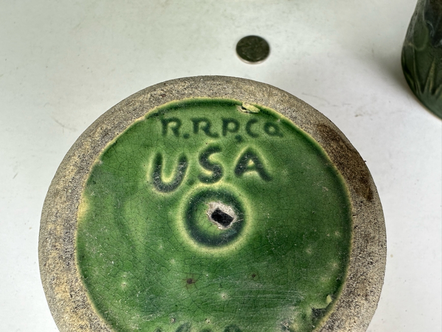 Vintage RRP Co USA Pottery Flower Pots - 5 Pots Ranging From 9'H To 4'H [Photo 11]