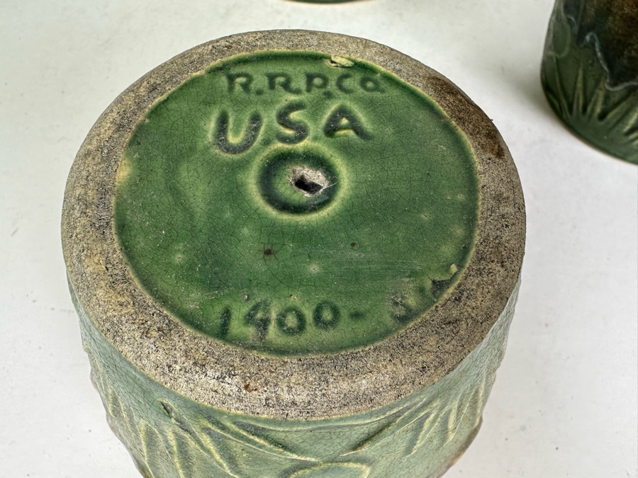 Vintage RRP Co USA Pottery Flower Pots - 5 Pots Ranging From 9'H To 4'H [Photo 9]