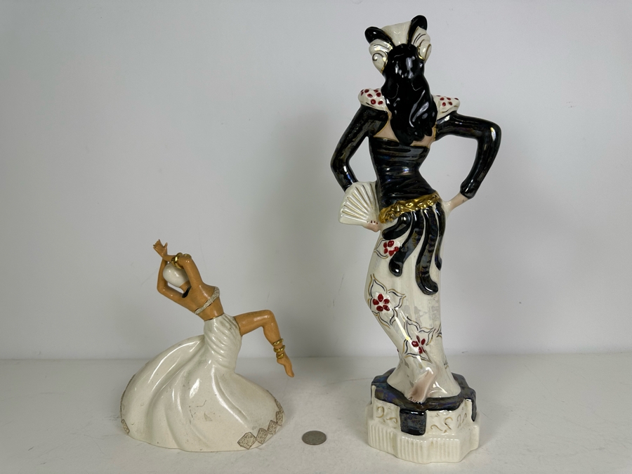 Pair Of Mid-Century Modern Figurines 16'H & 8'H [Photo 4]