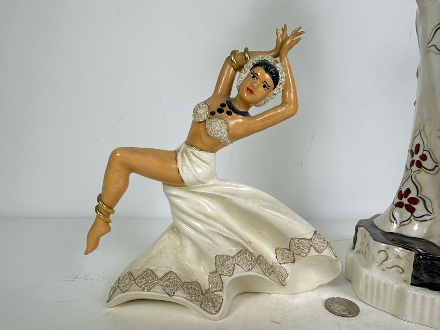 Pair Of Mid-Century Modern Figurines 16'H & 8'H [Photo 2]
