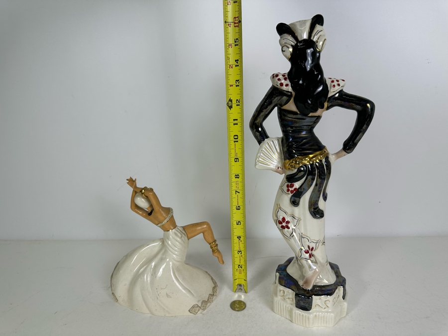 Pair Of Mid-Century Modern Figurines 16'H & 8'H [Photo 5]