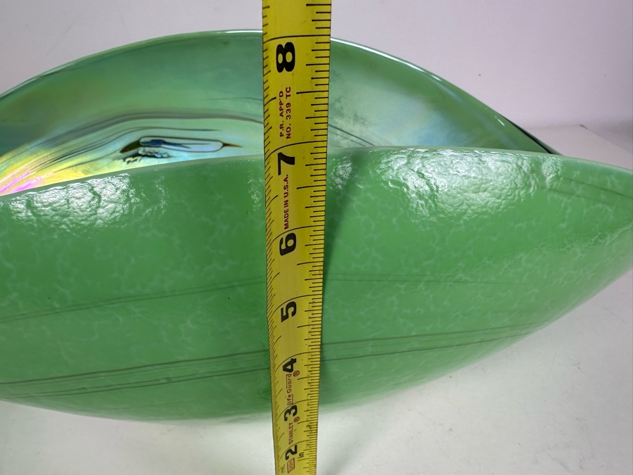 Impressive Italian Murano Glass Large Centerpiece Art Glass Bowl By Yalos Casa 20.5'W X 11.5'D X 7'H [Photo 11]