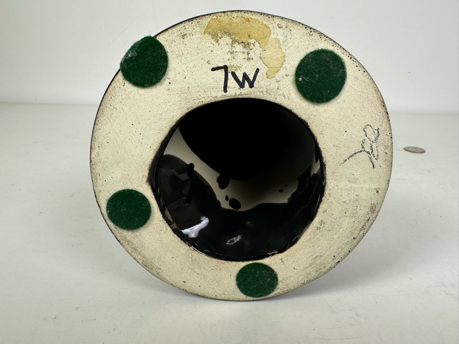 Vintage MCM Haegar Pottery Black Lovers Statue 20'H [Photo 5]