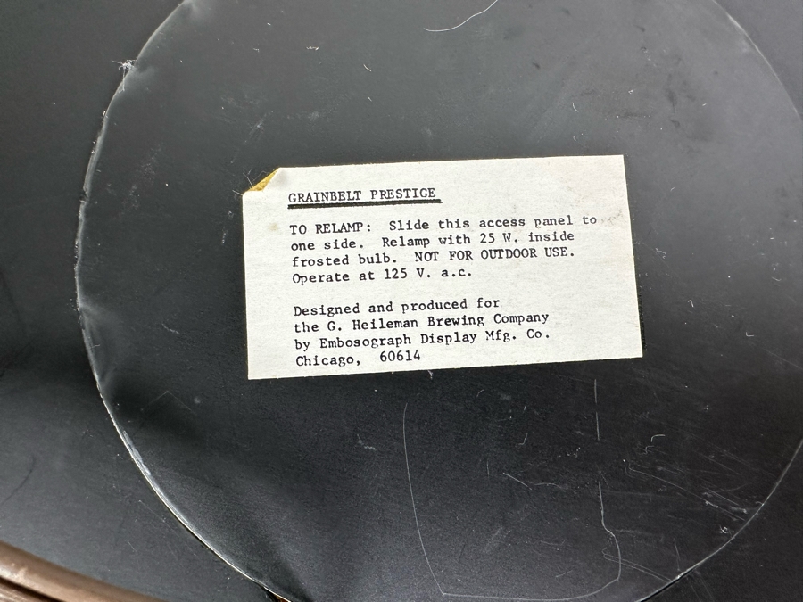 Vintage 1978 Grain Belt Beer Heileman Brewing Co Plastic Beer Sign Lighted 14'W X 4'D X 16'H [Photo 7]