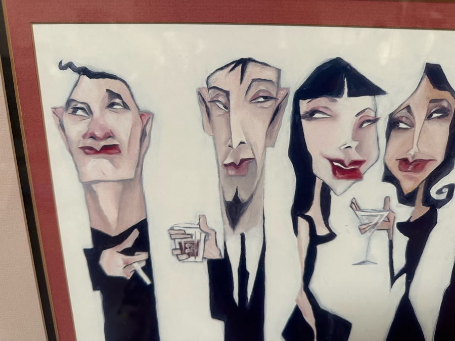 Framed Todd White Print Titled 'Bar Code' 39' X 30' [Photo 8]