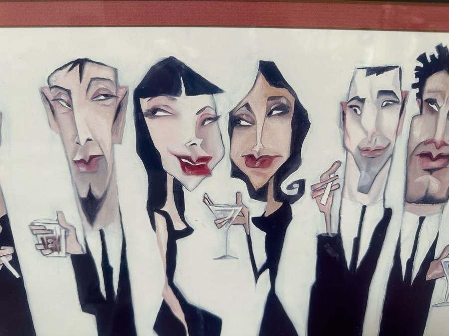 Framed Todd White Print Titled 'Bar Code' 39' X 30' [Photo 4]