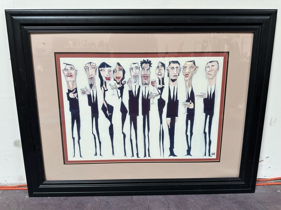 Framed Todd White Print Titled 'Bar Code' 39' X 30' [Photo 3]