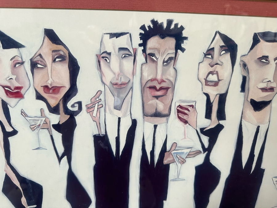 Framed Todd White Print Titled 'Bar Code' 39' X 30' [Photo 10]