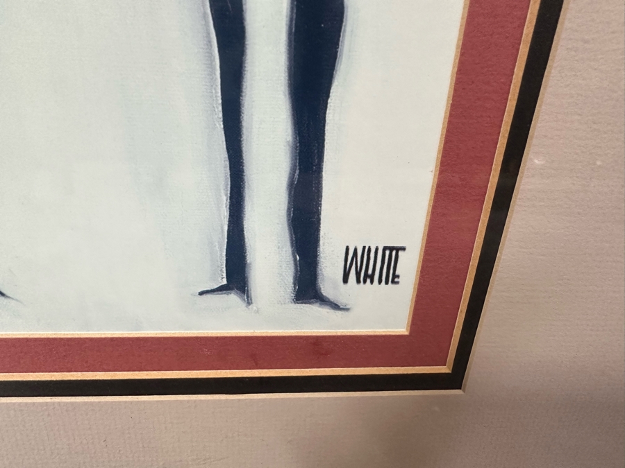 Framed Todd White Print Titled 'Bar Code' 39' X 30' [Photo 5]