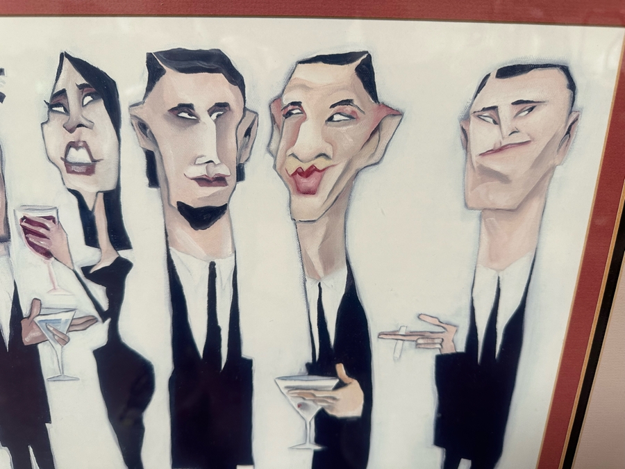 Framed Todd White Print Titled 'Bar Code' 39' X 30' [Photo 11]