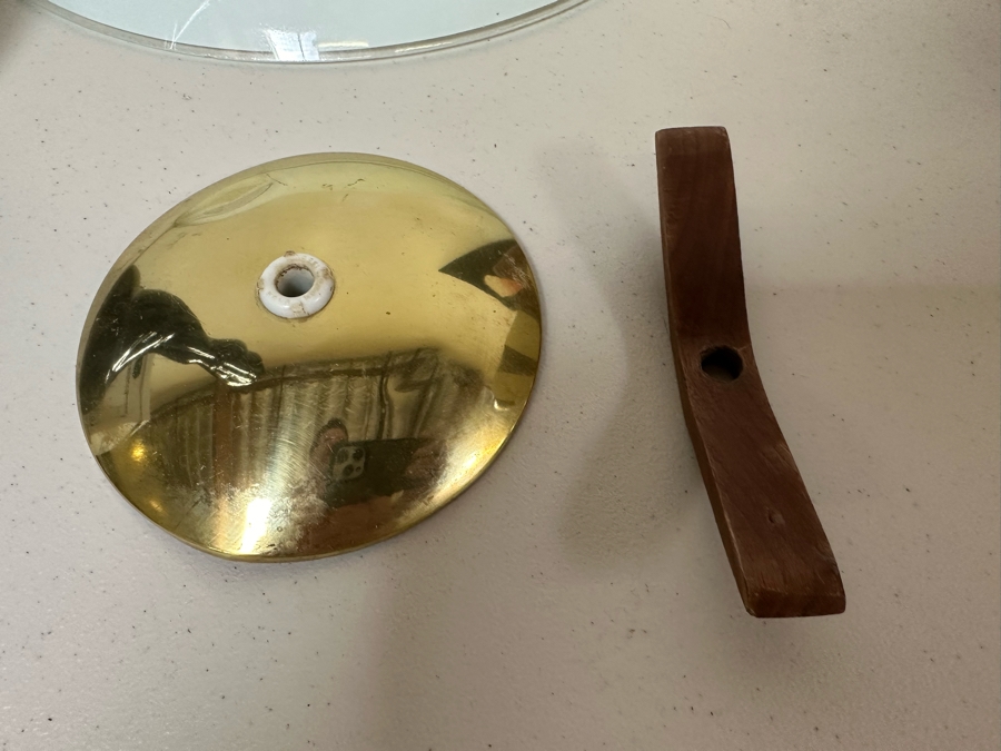 Vintage Mid-Century Modern Fiberglass Shade Retractable Light Fixture 18'W [Photo 8]