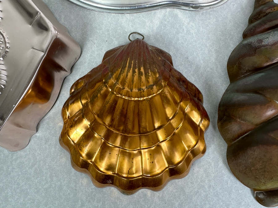 Five Vintage Nautical Themed Metal Jello Molds Wall Decor [Photo 5]