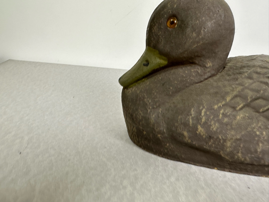 Vintage Brown Duck Decoy Ariduk General Fibre Company Paper Mache 6'H [Photo 7]