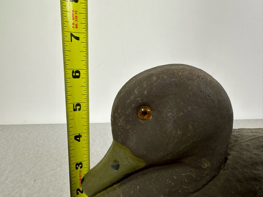 Vintage Brown Duck Decoy Ariduk General Fibre Company Paper Mache 6'H [Photo 8]