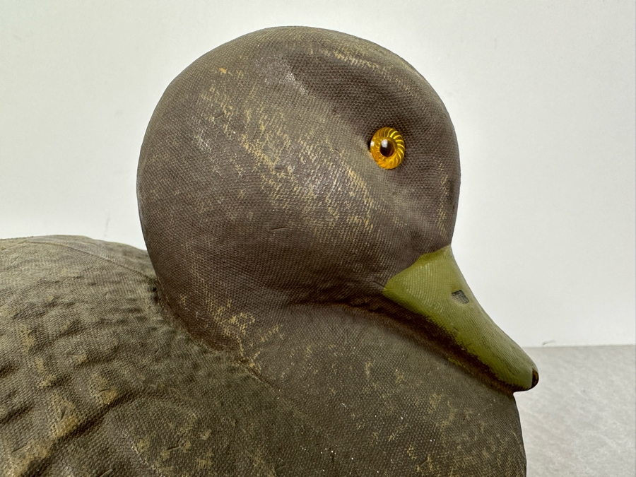 Vintage Brown Duck Decoy Ariduk General Fibre Company Paper Mache 6'H [Photo 2]