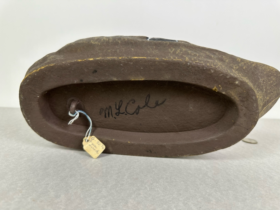 Vintage Brown Duck Decoy Ariduk General Fibre Company Paper Mache 6'H [Photo 5]