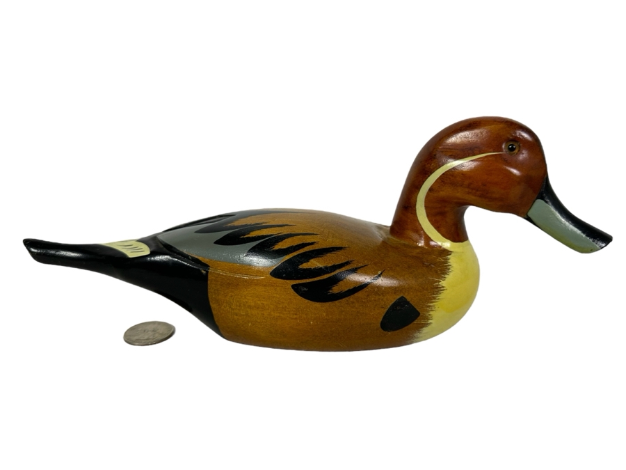 Hand Painted Wooden Duck 11'W X 4'H [Photo 1]