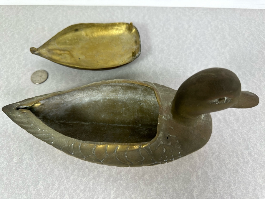 Solid Brass Duck Box 10.5'W [Photo 2]