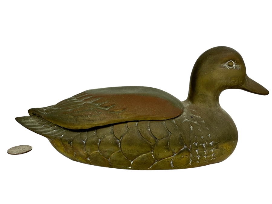 Solid Brass Duck Box 10.5'W [Photo 1]