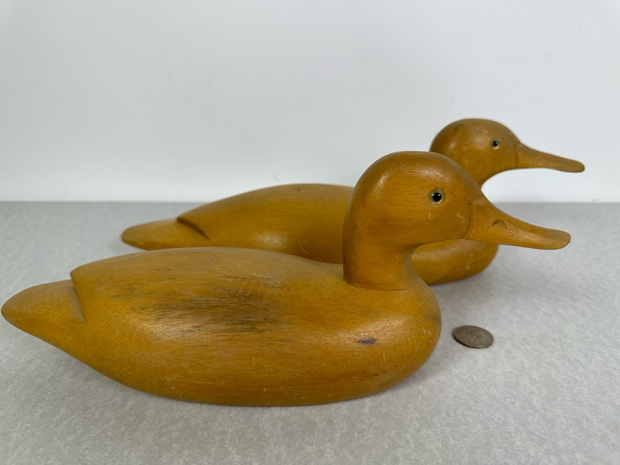 Pair Of Wooden Ducks 14'L & 12'L [Photo 4]