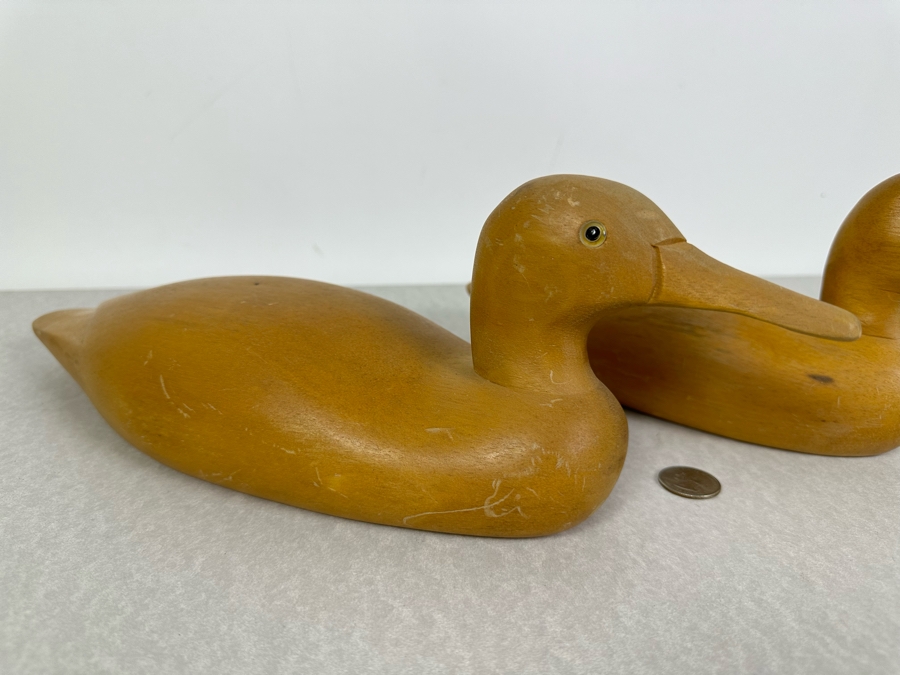 Pair Of Wooden Ducks 14'L & 12'L [Photo 3]
