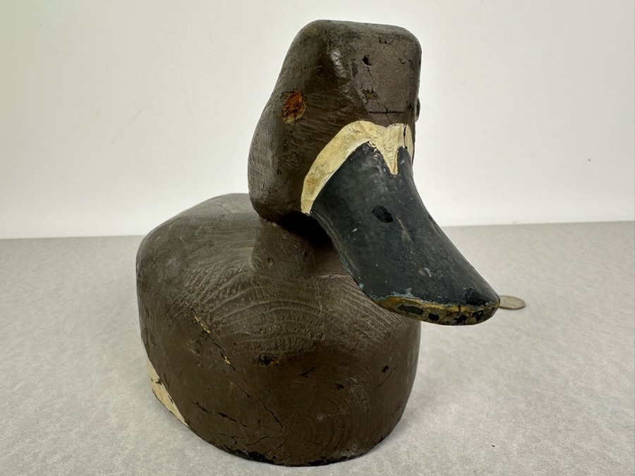 Antique Hand Painted Wooden Duck Decoy 14'W X 5'D X 6'H [Photo 2]