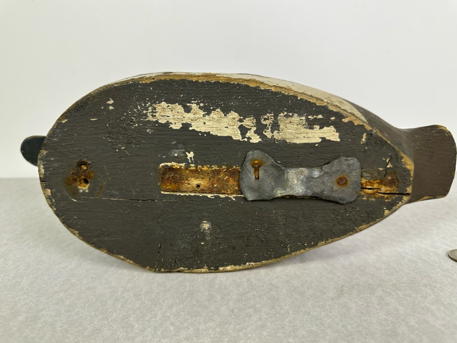 Antique Hand Painted Wooden Duck Decoy 14'W X 5'D X 6'H [Photo 6]
