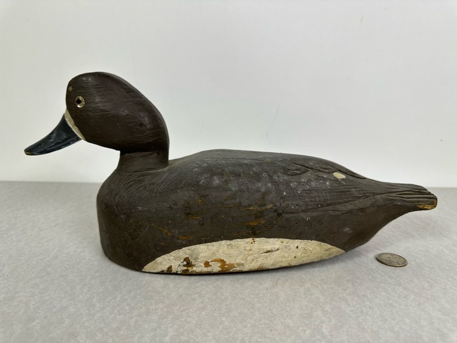 Antique Hand Painted Wooden Duck Decoy 14'W X 5'D X 6'H [Photo 3]