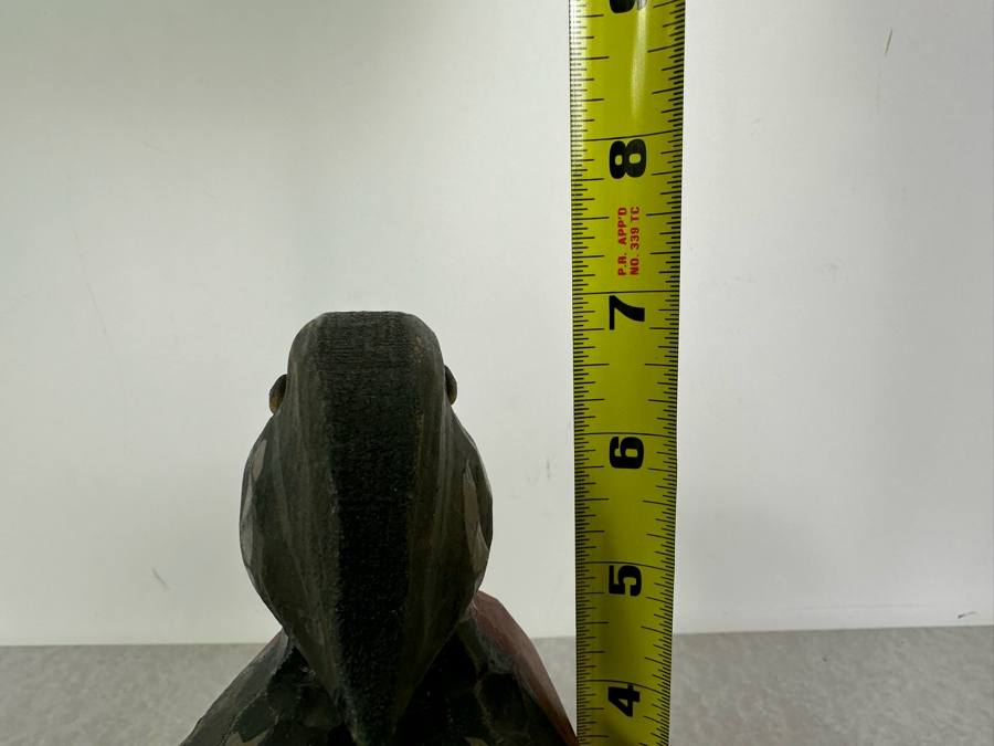 Vintage Hand Painted Wooden Duck Decoy 12'W X 5'D X 7'H [Photo 8]