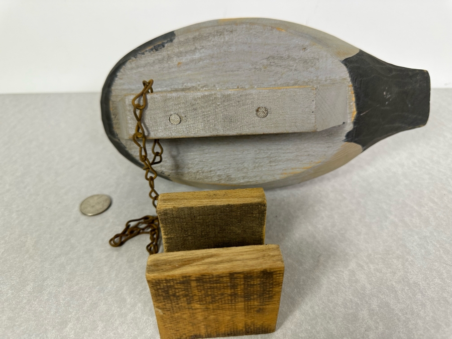 Vintage Hand Painted Wooden Duck Decoy 12'W X 5'D X 7'H [Photo 7]