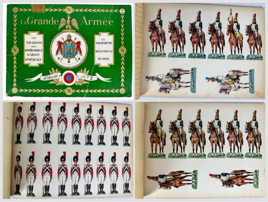 Vintage French Napoleon Paper Doll Book La Grande Armee Album No. 2